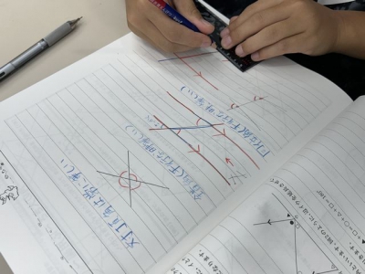 ▲小学4年生・夏期講習Ⅲ期・算数の授業より